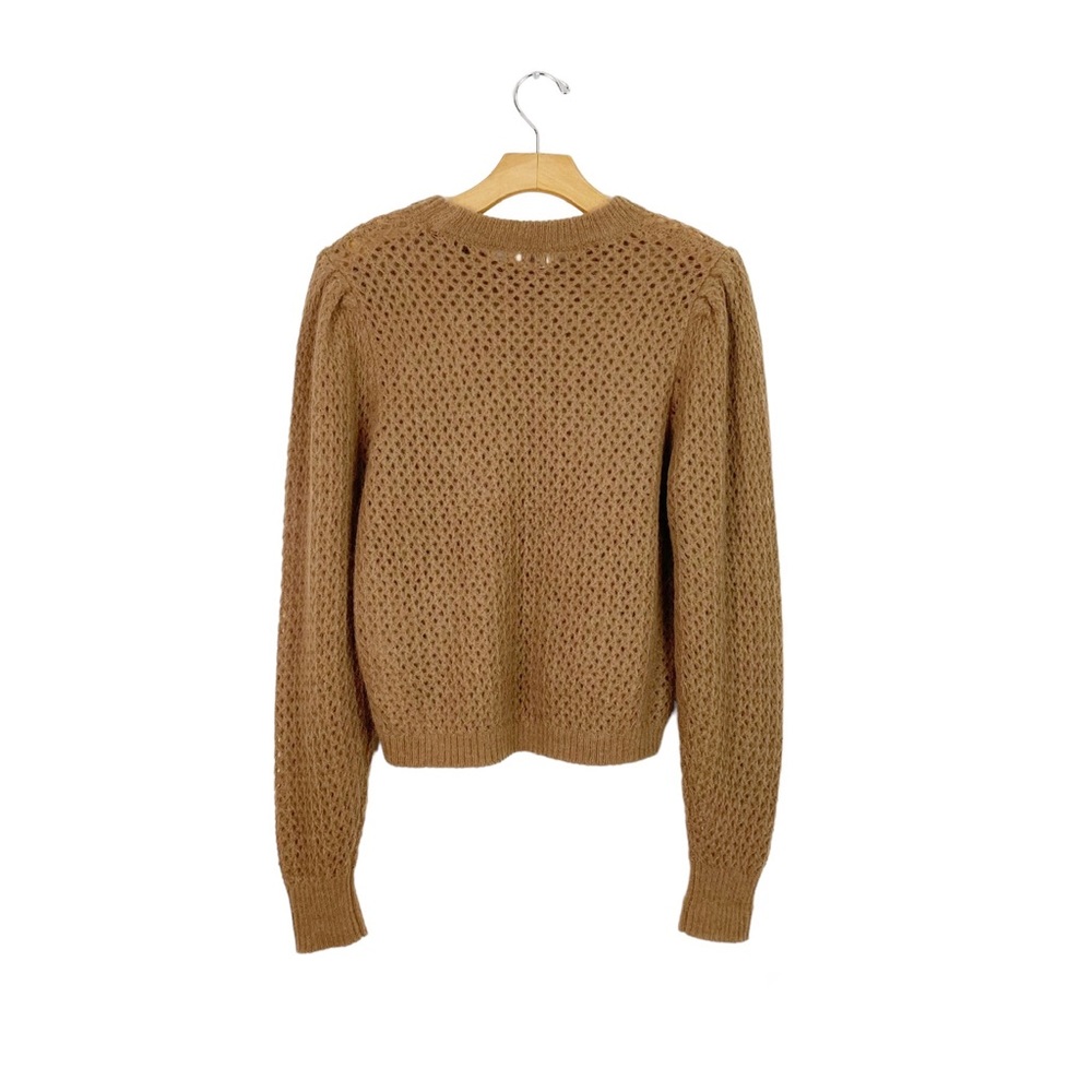 Wilfred Aritzia Nessa Sweater Alpaca Wool Blend, Camel brown. Size Large - Picture 2 of 7